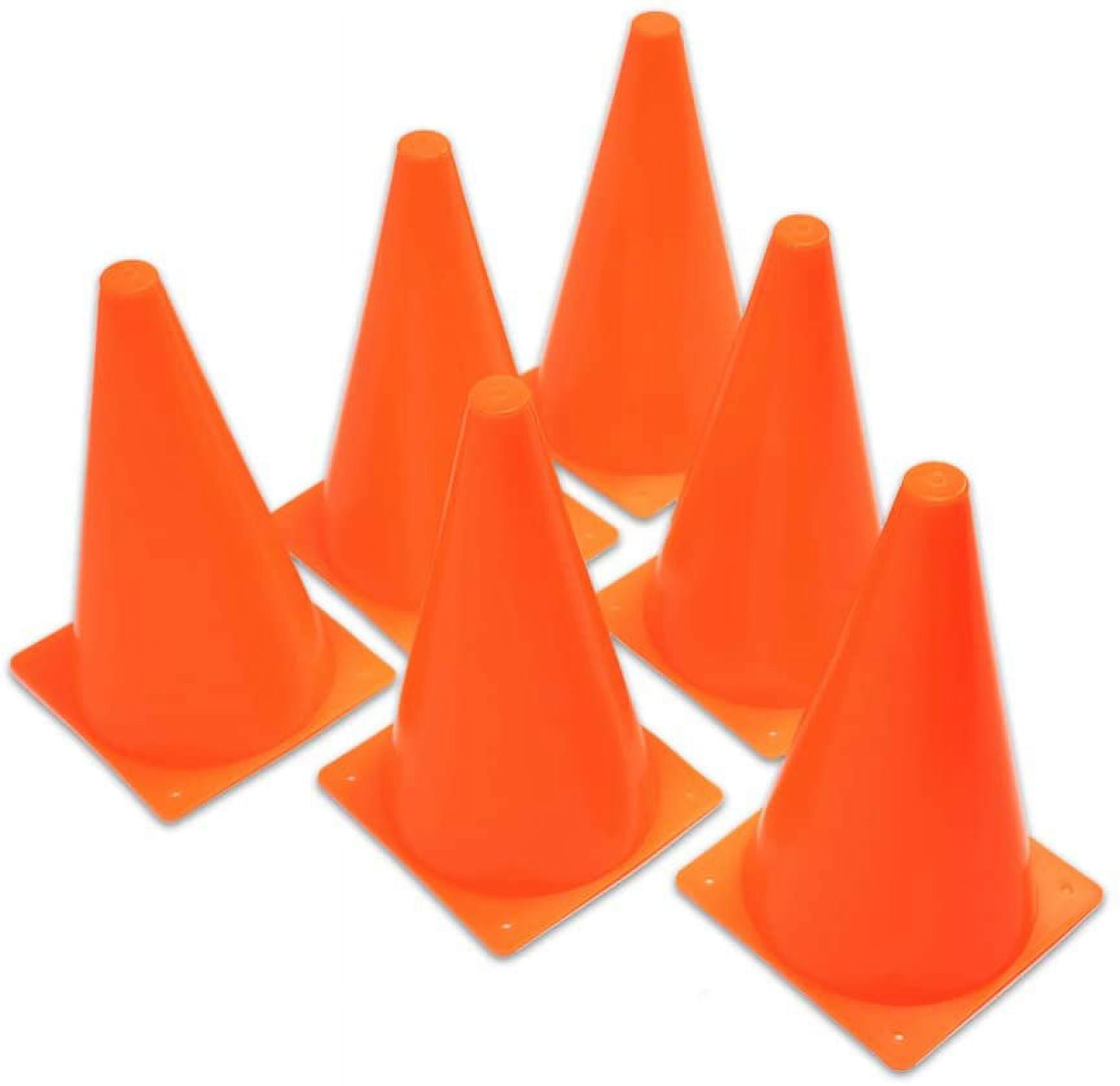 Cannon Sports 9 Inch Neon Plastic Sports Cones for Practice and