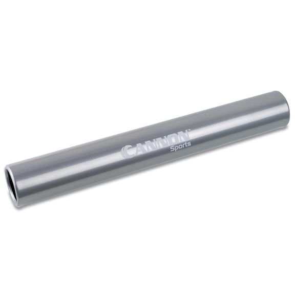 Cannon Sports Aluminum Track Relay Baton for Running, Training & Track and Field Gifts (Silver)