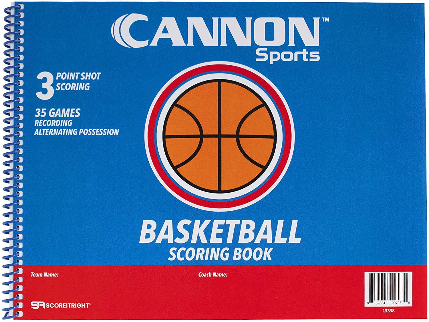 Cannon Sports Basketball Scorebook