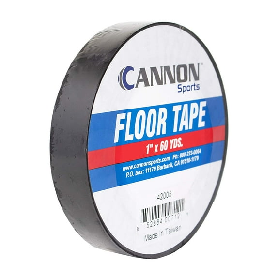 Cannon Sports Black 1-inch X 60 Yards Floor Marking Tape