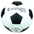 thumbnail image 1 of Cannon Sports Black & White Soccer Ball for Games, Practice, and Agility Training (Pebbled, Size 4), 1 of 1