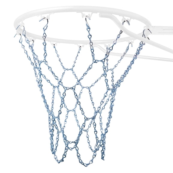 Cannon Sports Heavy Duty Chain Basketball Net Rust Proof, All Weather Metal Net Replacement - Official Standard 12-Loop Metal Net for Indoor/Outdoor Basketball Rims