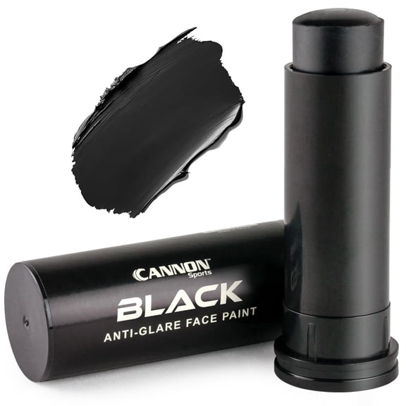 Cannon Sports Face Body Paint Stick for Football Baseball Softball Lacrosse Hockey - Sweatproof, Long-Lasting, Anti-Glare (Black)