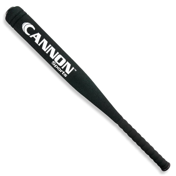 Cannon Sports Foam Baseball Softball Bat - 29-Inch Padded Training Bat with Strong Poly-Core – Soft Foam Practice Bat (Black, 1 Bat)
