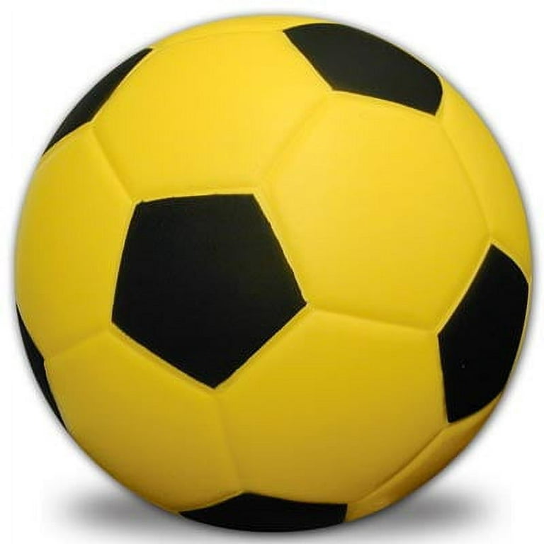Cannon Sports Foam Soccer Ball for Training and Practice (7.5 inches,  Yellow & Black)
