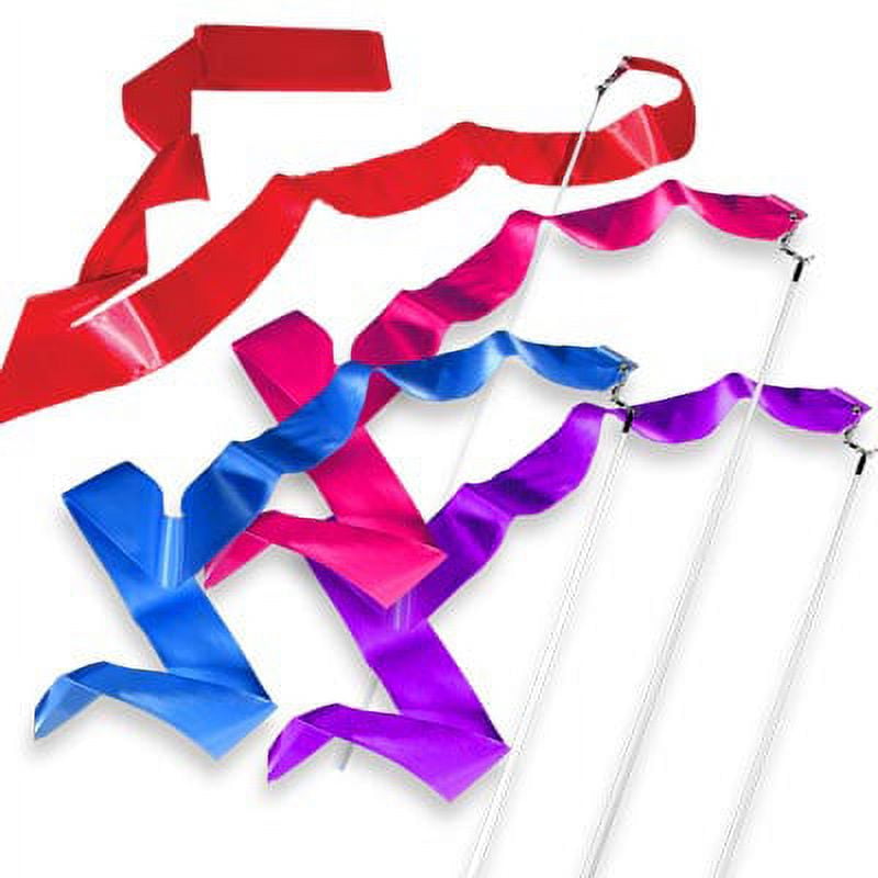 Cannon Sports Gymnastics Ribbon Wand, Color Red