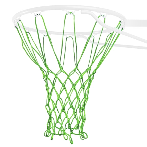 Cannon Sports Heavy Duty Basketball Net Replacement - 21 Inches - 12 Loop Standard Size - Weather Resistant for Indoor/Outdoor Courts - Fits All Standard Rims (Lime Green)