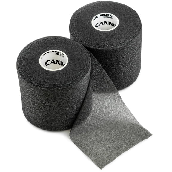 Cannon Sports Pre-Wrap 2-Pack 30 Yards Each Roll Athletic Tape Foam Underwraps for Ankles Wrists Hands Knees Elbows Hair (Black)