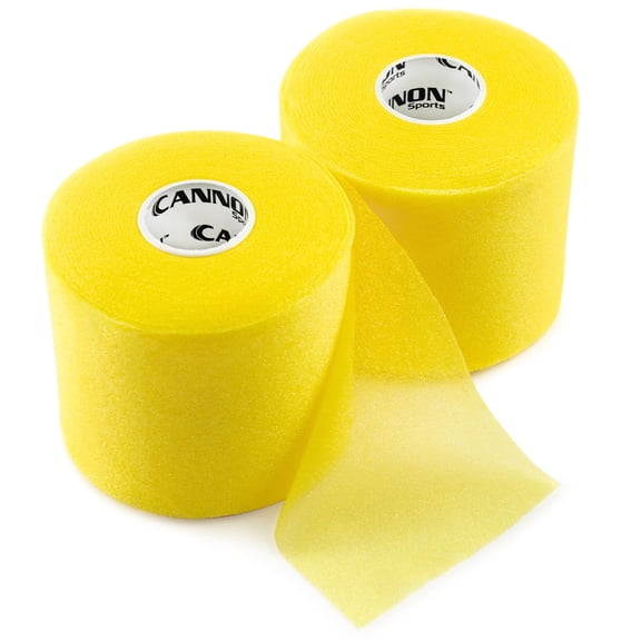Cannon Sports Pre-Wrap 2-Pack 30 Yards Each Roll Athletic Tape Foam Underwraps for Ankles Wrists Hands Knees Elbows Hair (Gold)