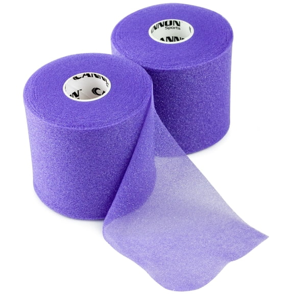 Cannon Sports Pre-Wrap 2-Pack 30 Yards Each Roll Athletic Tape Foam Underwraps for Ankles Wrists Hands Knees Elbows Hair (Purple)