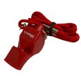 thumbnail image 1 of Cannon Sports Premium 3 chamber Red Whistle with Red Lanyard, 1 of 1
