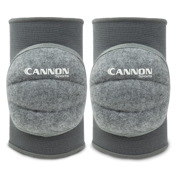 Cannon Sports Pro Volleyball Knee Pads – Thick Padded Sponge for Extra Support – Breathable Anti-slip Collision Avoidance Knee Pads – Volleyball, Basketball, Wrestling, Working & More (Gray, Large)