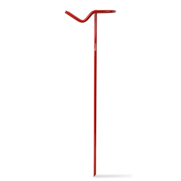 Cannon Sports Archery Ground Quiver Holds Bow and Arrows - 24 Inches High Steel Archery Bow and Arrow Holder– Easy to Install Lightweight Portable Design Arrow Stand (Red)