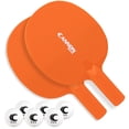 thumbnail image 1 of Cannon Sports Unbreakable Table Tennis Paddle Set - 2 Rackets with 6 Pack of 3-Star Table Tennis Balls – Portable Set for 2 Players (2 Orange Paddles + 6 White Balls), 1 of 1