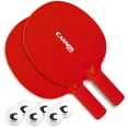thumbnail image 1 of Cannon Sports Unbreakable Table Tennis Paddle Set - 2 Rackets with 6 Pack of 3-Star Table Tennis Balls – Portable Set for 2 Players (2 Red Paddles + 6 White Balls), 1 of 1