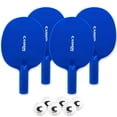 thumbnail image 1 of Cannon Sports Unbreakable Table Tennis Paddle Set - 4 Rackets with 6 Pack of 3-Star Table Tennis Balls – Portable Set for 4 Players (4 Royal Blue Paddles + 6 White Balls), 1 of 1