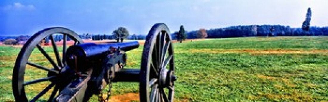 Cannon at Manassas National Battlefield Park Manassas Prince William County Virginia USA Canvas Art - Panoramic Images (36 x 12)