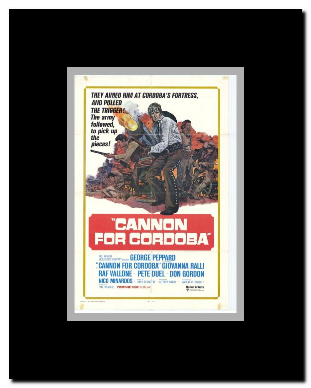 Cannon for Cordoba Framed Movie Poster
