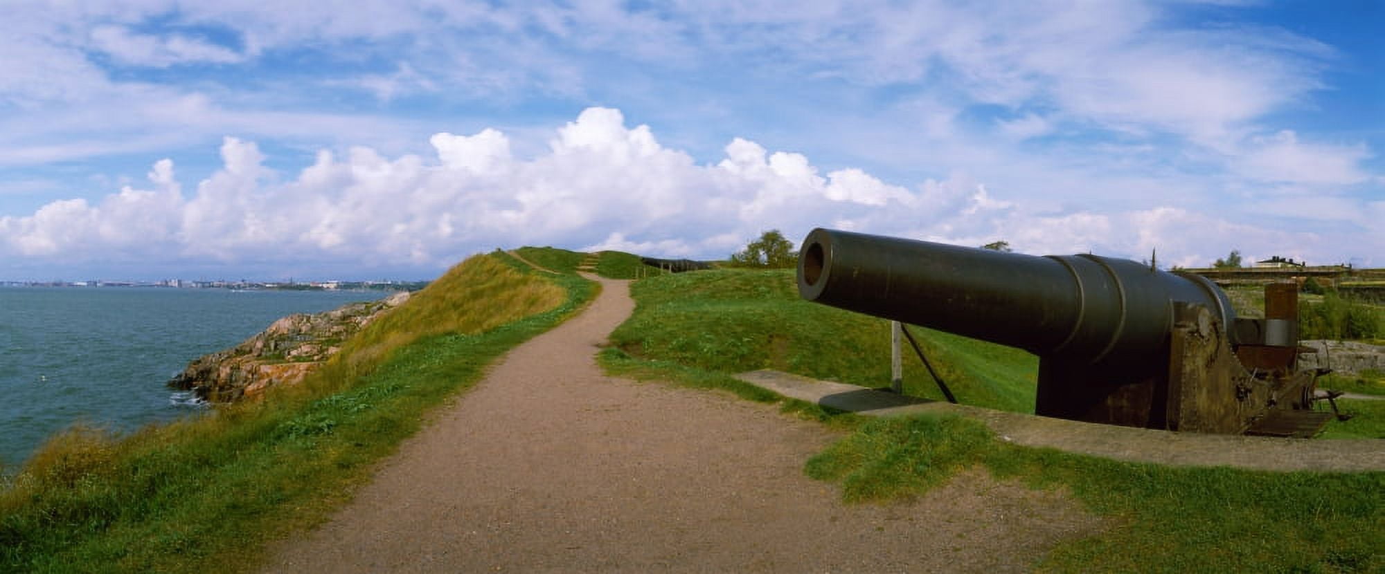 Cannon in a fort Suomenlinna Helsinki Finland Canvas Art - Panoramic Images (27 x 9)