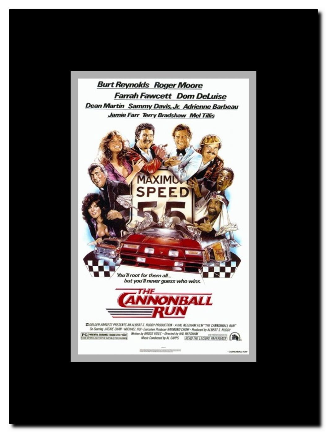 Cannonball Run Framed Movie Poster