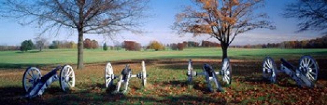 Cannons Valley Forge National Historical Park PA Canvas Art - Panoramic Images (38 x 12)