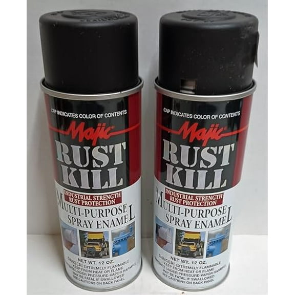 Cannot Ship to CA. 2 Cans Spray Paint Rust Kill Matte Black Spray Enamel Industrial Strength$$Tools & Hardware Other