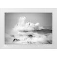 thumbnail image 1 of Cano, Marina 32x23 White Modern Wood Framed Museum Art Print Titled - Storm in Cantabria, 1 of 4