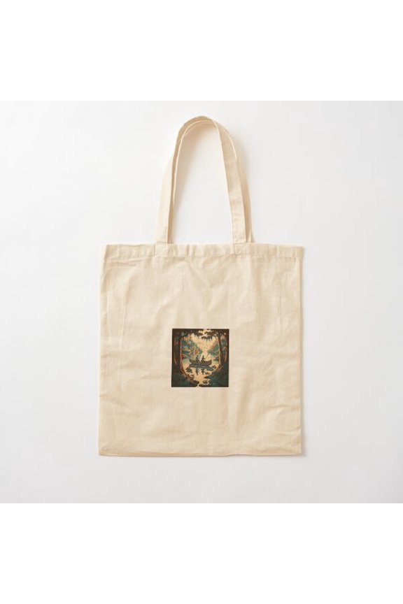 Canoe Adventure In Asian Swamp Canvas Tote Bags, Reusable Shopping Bag