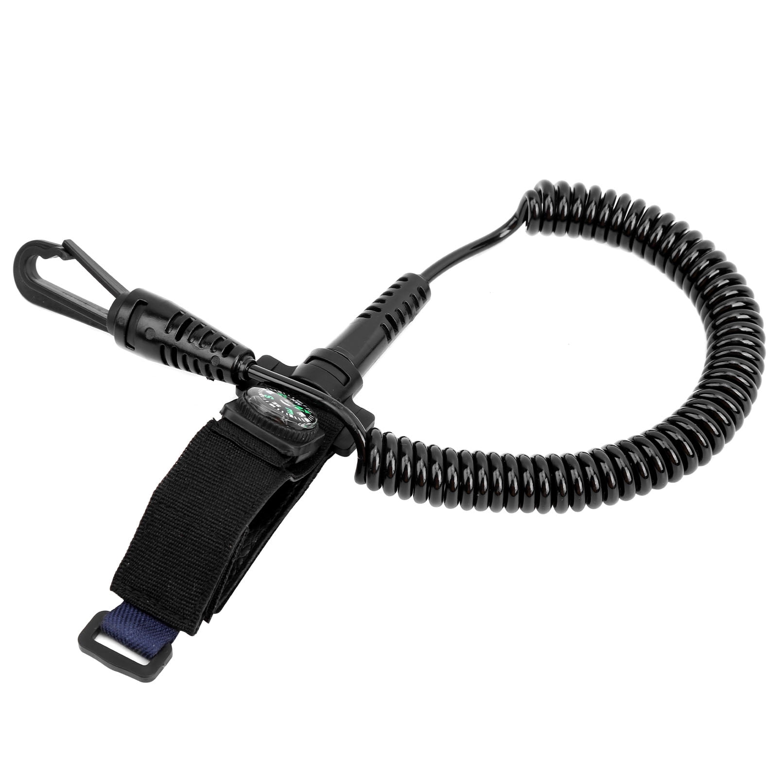 Canoe Boat Oar Anti?Stripping Rope Kayak Paddle Strap with Mini Compass