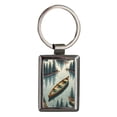 thumbnail image 1 of Canoe In Water Metal Rectangle Keychain, 1 of 7