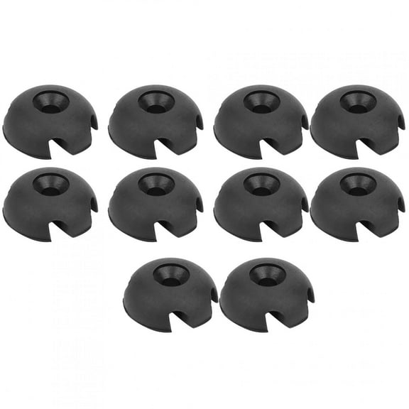 Canoe  Kayak Rigging Guides, Secure Deck Lines, Easy Installation, Black Plastic