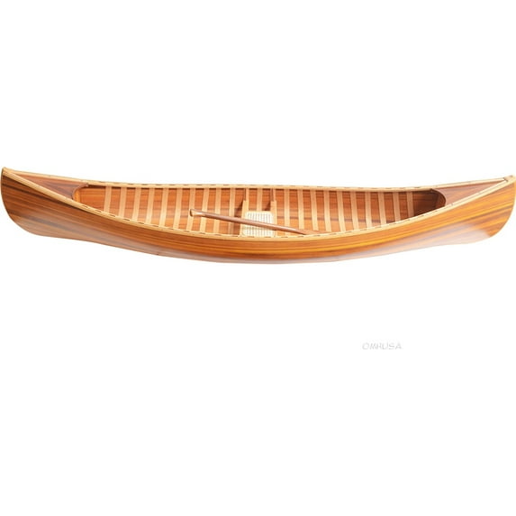 Canoe Matte Canadian Western Red Cedar Fiberglass Paddle Is Included