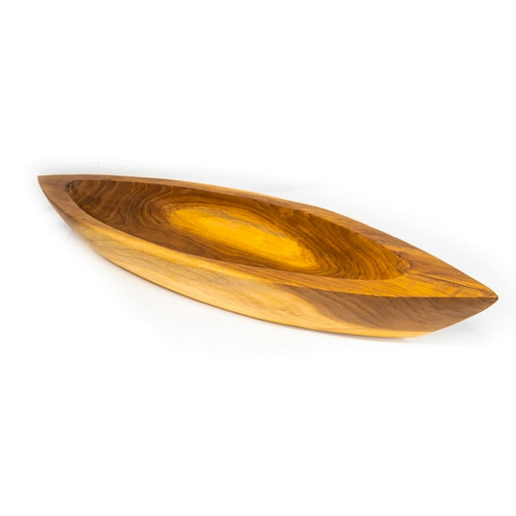 Canoe Teak Wood Bowl