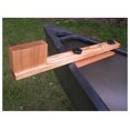 Canoe Trolling Motor Mounting Bracket with Natural Finish