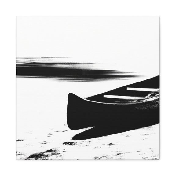 "Canoe by Moonlight" - Canvas
