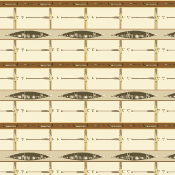 Canoeing Canoe Paddle Lodge Camping River Trip Premium Roll Gift Wrap Wrapping Paper