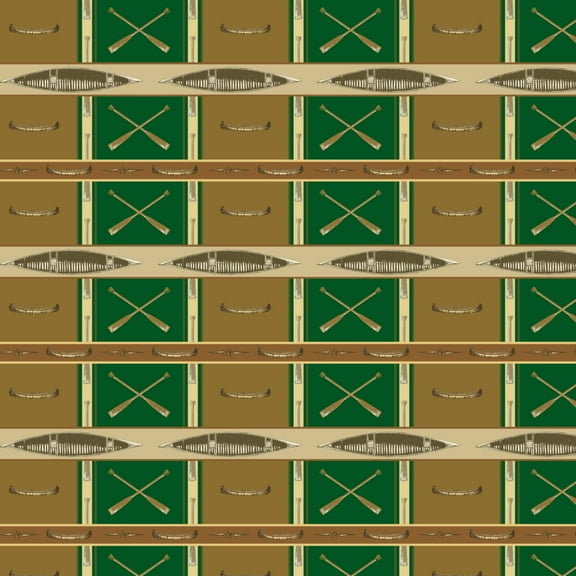 Canoeing Canoe Paddles Camping River Fishing Premium Roll Gift Wrap Wrapping Paper