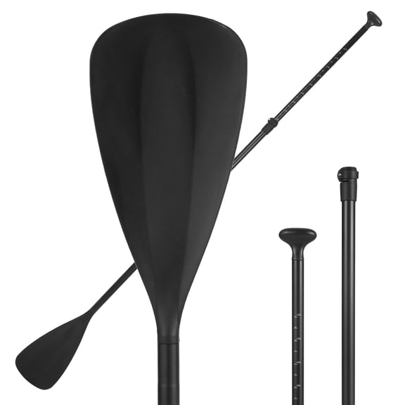 Canoeing Paddle boards,3-piece Paddle Stand Paddle Adjustable Paddleboa Paddle Paddleboa Cookx Black