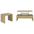 thumbnail image 1 of Canoga 2-piece Lift Top Cocktail Coffee Table Set Light Oak, 1 of 17