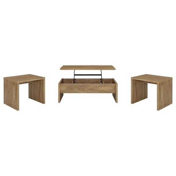 Canoga 3-piece Lift Top Cocktail Coffee Table Set Mango