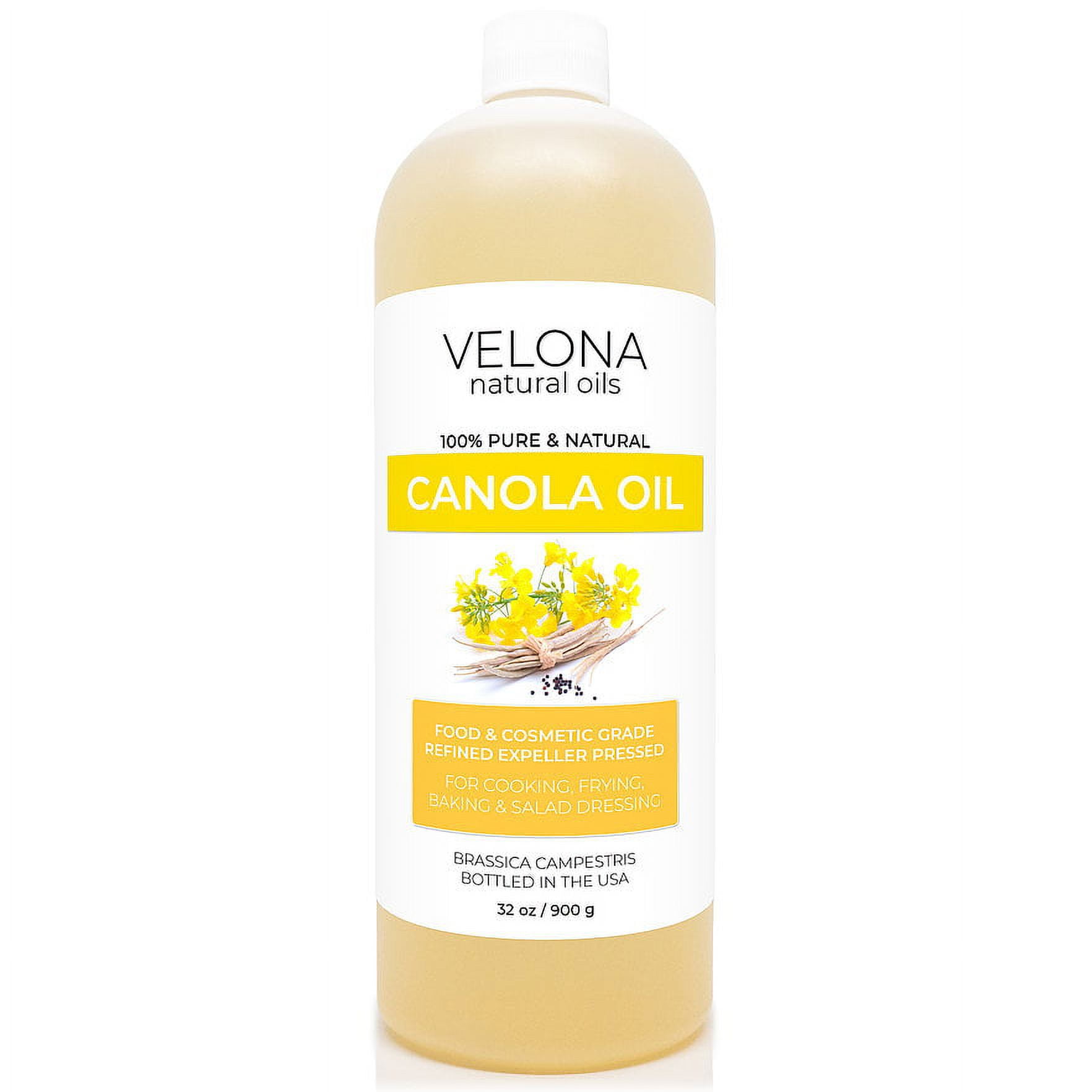 Canola Seed Oil by Velona 32 oz 100 Pure and Natural Carrier Oil
