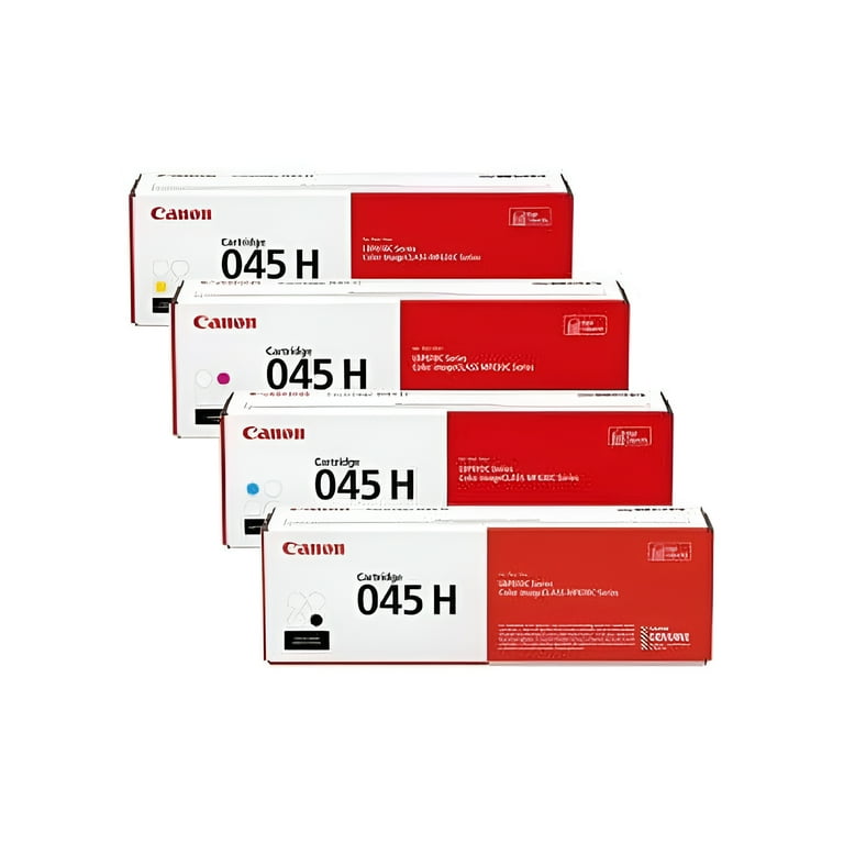 Canon 045H High Capacity Toner Cartridge Set: Black, Cyan Canon 045H High Capacity Toner Cartridge Set: Black, Cyan