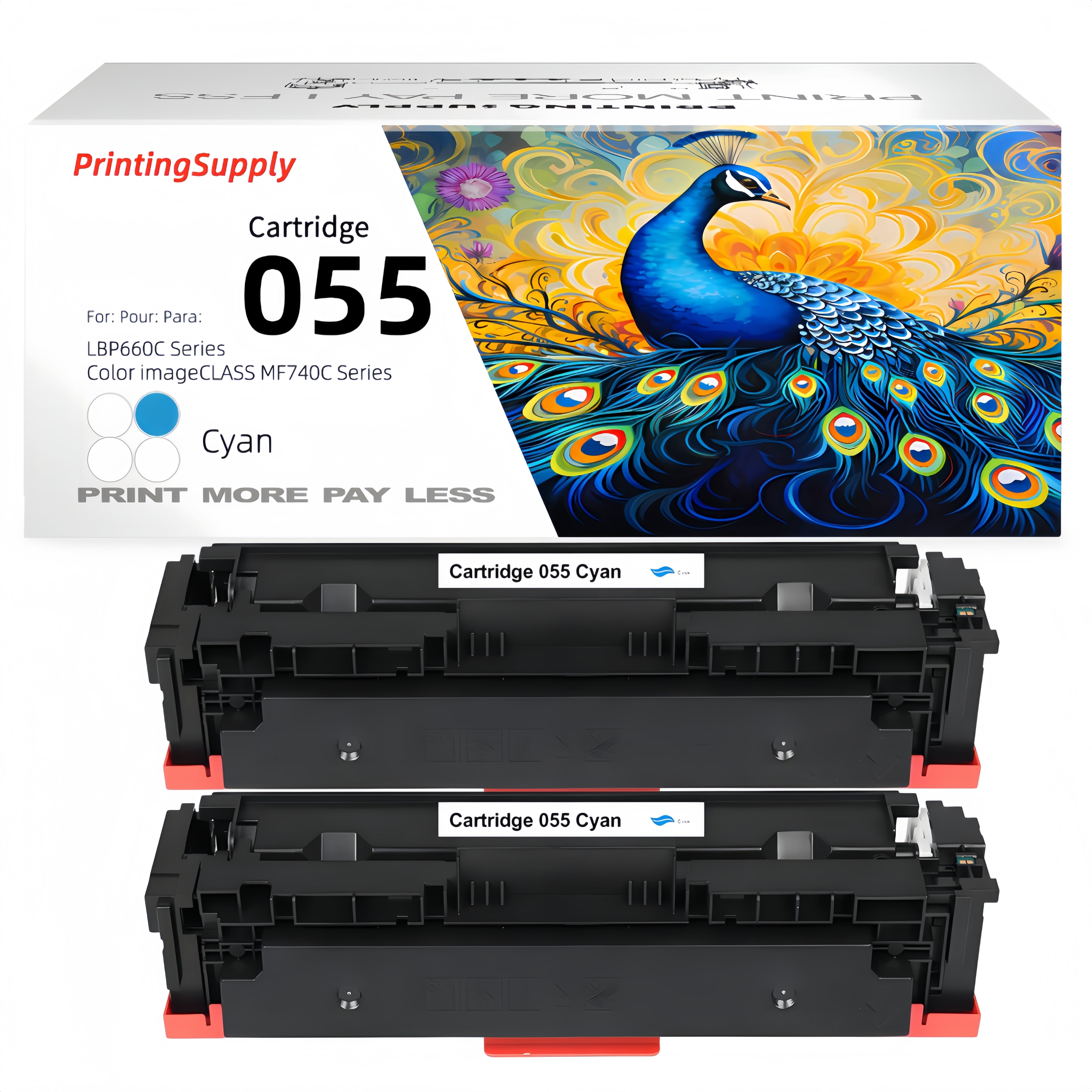 4 Pack 055H Toner W/Chip For Canon CRG 055 ImageClass MF745Cdw - Foto 12