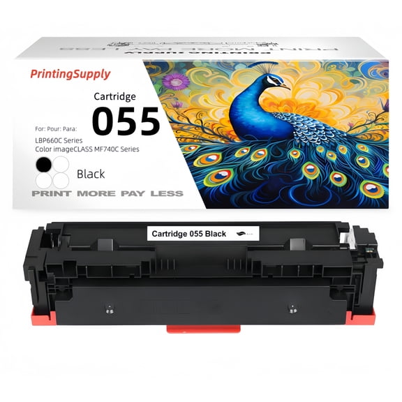 1 Pack Black 055 055H Toner Cartridge For Canon 055 055H Compatible to Canon ImageClass MF741Cdw MF743Cdw MF745Cdw