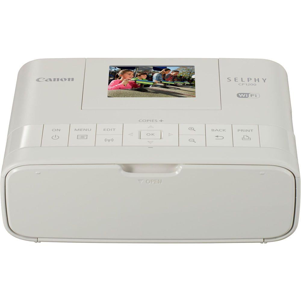 Canon 0600C001 SELPHY 1200 Wireless Compact Photo Printer, White 