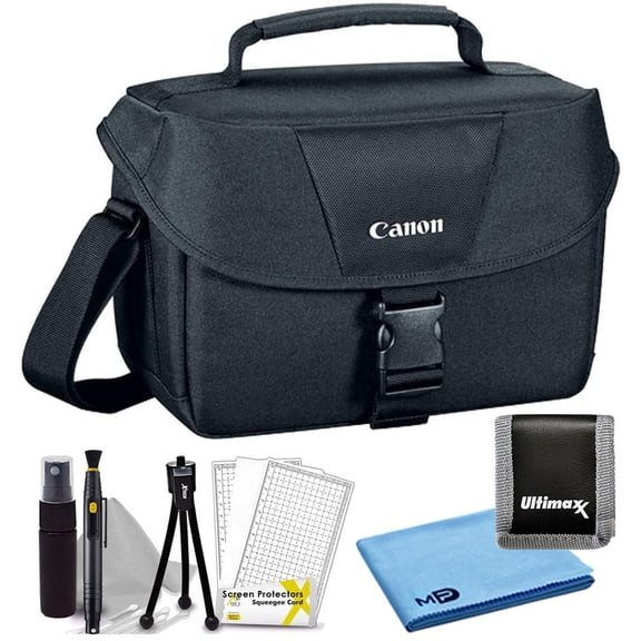 Canon 100ES Padded Compact Digital SLR EOS Camera Gadget Case + Cleaning Kit(International Model)