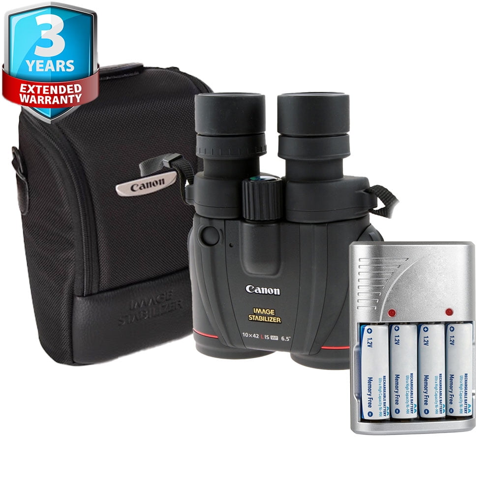 Canon 10x42 L IS WP Image Stabilized Binocular + 3Yrs Warranty + Batteries w/ Charger (Inetrnational Version)