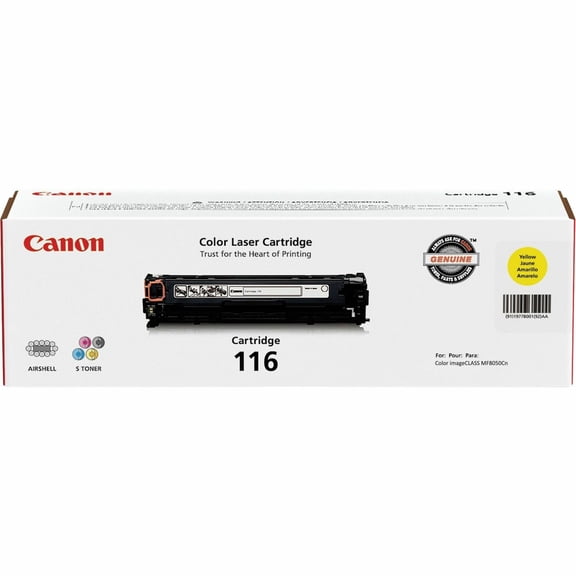 Canon, CNMCRTDG116YW, CRTDG116 Toner Cartridge, 1 Each