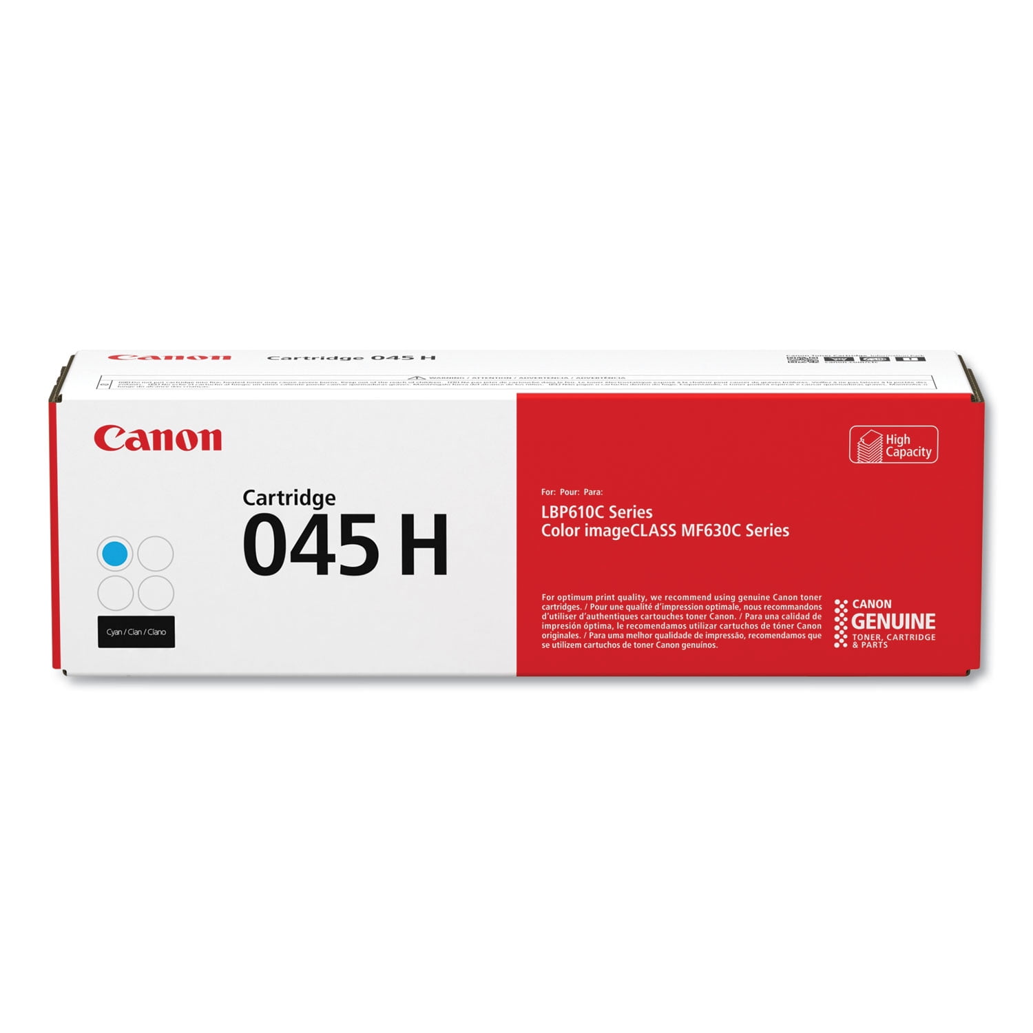 1245C001 (045) High-Yield Toner, 2,200 Page-Yield, Cyan 1245C001 (045) High-Yield Toner, 2,200 Page-Yield, Cyan