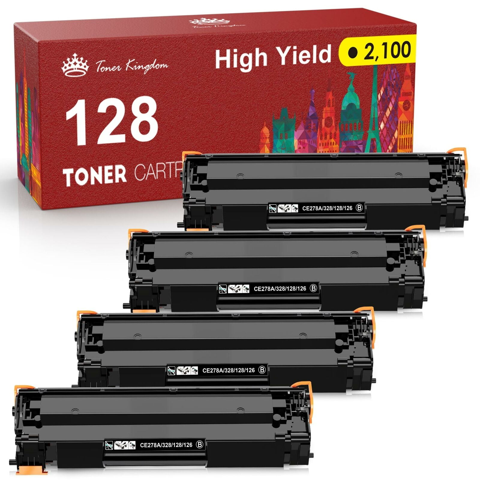 Canon 128 Black Toner Cartridges Replacement for Canon 128 CRG128 High
